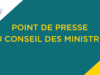 Bénin : compte rendu du conseil des ministres de ce 16 avril