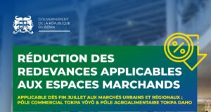 Marchés Modernes au Bénin: le gouvernement allège les tarifs des redevances